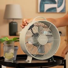 EnergySilence 400 RetroDesk Beige CoolVentilador de mesa estilo retro cor bege de 8" com 25 W e 4 pás.