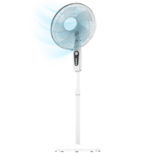 EnergySilence 515 MaxFlow White Ventilador  de pie con 16", con 45W, temporizador, 3 velocidades y oscilación.