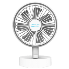 EnergySilence 2000 Portable Desk Cool Ventilador de sobremesa de batería con 2000 mAh, oscilación automática e inclinación ajustable.