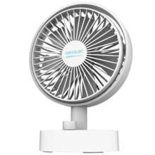 EnergySilence 2000 Portable Desk Cool Ventilador de sobremesa de batería con 2000 mAh, oscilación automática e inclinación ajustable.