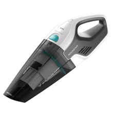 Conga Rockstar Hand 8,4 V X-Treme Aspirador de mano con batería de Ion-Litio 8,4 V*. Tecnología ciclónica sin bolsas. Para sólidos y líquidos. Depósito de 500 ml. Apto para todas las superficies. Incluye accesorio para muebles, para esquinas y un filtro de alta eficiencia extra. *Valor máximo
