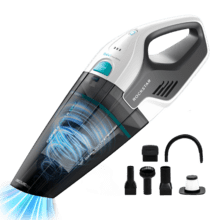 Conga Rockstar Hand 8,4 V X-Treme Aspirador de mano con batería de Ion-Litio 8,4 V*. Tecnología ciclónica sin bolsas. Para sólidos y líquidos. Depósito de 500 ml. Apto para todas las superficies. Incluye accesorio para muebles, para esquinas y un filtro de alta eficiencia extra. *Valor máximo