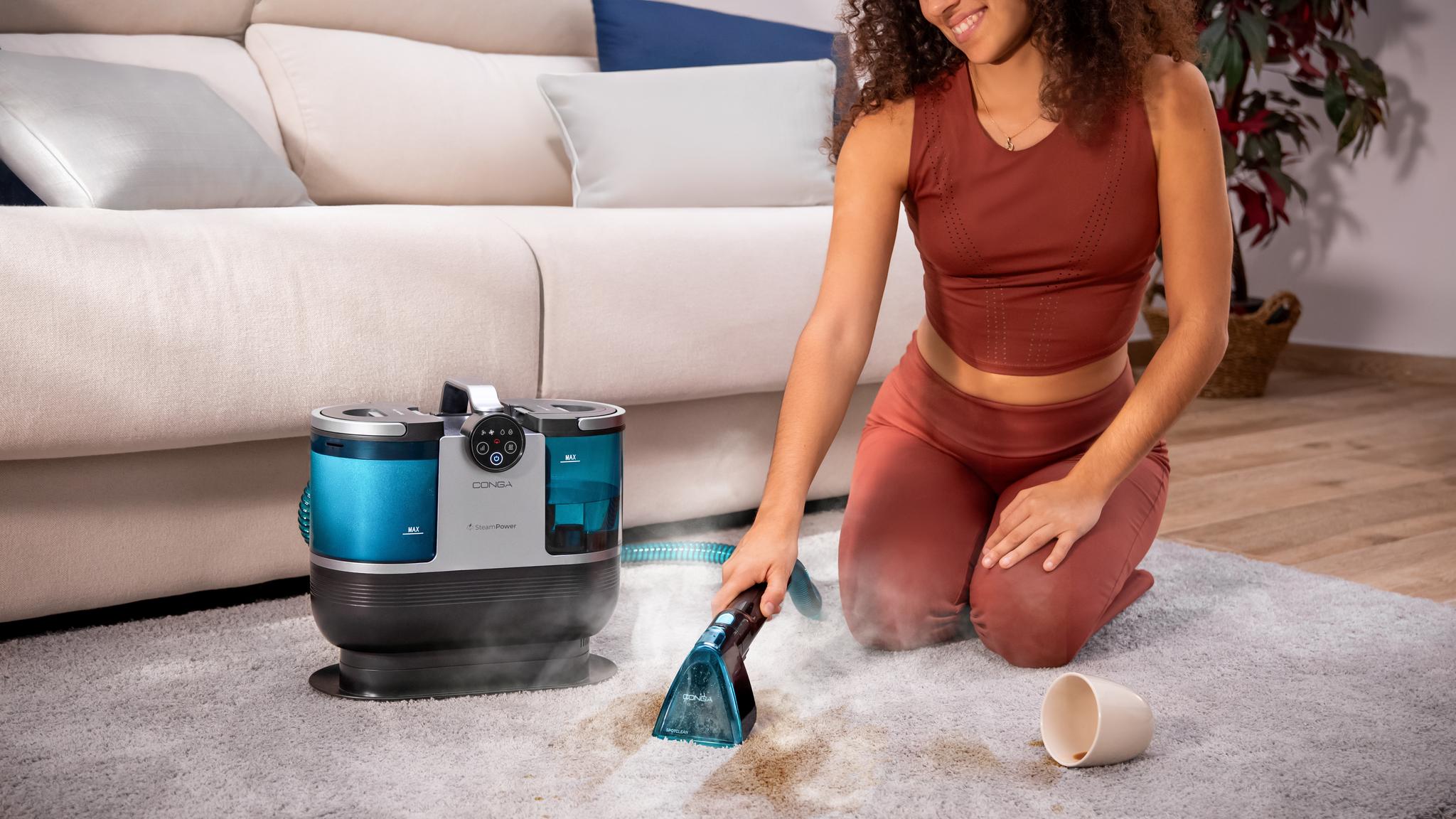 Spray con vapor, fuera suciedad