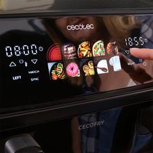 Cecofry&Grill Duoheat 10000 Freidora de aire con cuatro resistencias para dorado perfecto y sabor de parrilla en carnes, capacidad de 10 litros, potencia de 2800 W para platos saludables y pared divisoria móvil para optar entre dos cestillos con temperatura dual o convertirse en una sola cubeta.