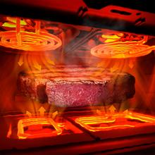 Cecofry&Grill Duoheat 10000 Freidora de aire con cuatro resistencias para dorado perfecto y sabor de parrilla en carnes, capacidad de 10 litros, potencia de 2800 W para platos saludables y pared divisoria móvil para optar entre dos cestillos con temperatura dual o convertirse en una sola cubeta.