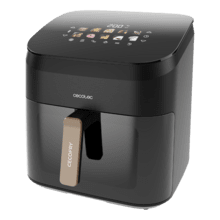 Cecofry&Grill Smokin' 8500 Friteuse à air avec double résistance et fumoir pour un grillage parfait de la viande, capacité de 8,5 litres et puissance de 2200 W pour des plats sains.