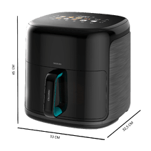 Cecofry&Grill Smokin'Prime 8500 Pro Freidora de aire con doble resistencia para dorado perfecto y sabor de parrilla en carnes, capacidad de 8.5 litros y potencia de 2300 W para platos saludables.