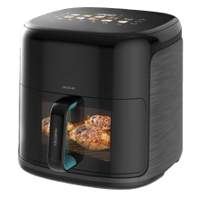 Cecofry&Grill Smokin'Prime 8500 Pro Freidora de aire con doble resistencia para dorado perfecto y sabor de parrilla en carnes, capacidad de 8.5 litros y potencia de 2300 W para platos saludables.