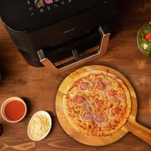 Cecofry&Grill Smokin' 11000 Plus Freidora de aire con triple grill en la parte superior e inferior para dorado perfecto y sabor de parrilla en carnes, ahumador, capacidad de 11 litros, potencia de 2900 W para platos saludables y pared divisoria móvil para optar entre dos cestillos con temperatura dual o convertirse en una sola cubeta.