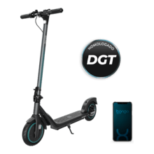 Bongo D20E Connected + Phone holder Patinete eléctrico ligero con potencia máxima de 500 W y una velocidad máxima de 20 km/h y hasta 20 Km de autonomía con conexión a App y phone holder