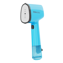 IronHero V-1500 Essential Ocean Défroisseur avec une semelle en céramique et 1500 W de puissance. Léger et attrayant pour l'emporter avec vous en voyage. 
Préchauffage rapide : Prêt en 30 secondes. Brosse en silicone incluse qui attrape les bouloches et les fils.