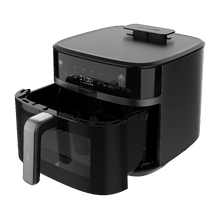 Cecofry&Crunch 8500 Pro Cecotec Freidora de Aire de 8 L  2150 W, Motor CookBoost BLDC, Sonda Térmica, Función Ahumado por Pellets, Hasta 230 ºC, Recubrimiento Cerámico, Panel Táctil