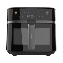 Cecofry&Crunch 8500 Pro Cecotec Freidora de Aire de 8 L  2150 W, Motor CookBoost BLDC, Sonda Térmica, Función Ahumado por Pellets, Hasta 230 ºC, Recubrimiento Cerámico, Panel Táctil