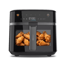 Cecofry&Crunch 8500 Pro Cecotec Freidora de Aire de 8 L  2150 W, Motor CookBoost BLDC, Sonda Térmica, Función Ahumado por Pellets, Hasta 230 ºC, Recubrimiento Cerámico, Panel Táctil