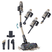 Conga Rockstar RS90 Pet Flex X-Treme Aspirador vertical BLDC Conga Rockstar RS90 Pet Flex X-Treme. 600 W y 160 AW de potencia de succión. 40 kPa. Modo Auto. Cepillo para animales y tubo flexible. Limpia hasta 140 m2 sin parones en modo Eco.