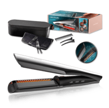 Lisse iSteamy Elite Prancha de Cabelo a Vapor e Infravermelhos, Alisamento Perfeito sem Danos, Hidratação Profunda e Acabamento Brilhante, Enrola e Alisa, Temperatura Regulável, Design Premium + Estojo de Luxo