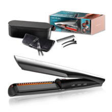 Lisse iSteamy Elite Prancha de Cabelo a Vapor e Infravermelhos, Alisamento Perfeito sem Danos, Hidratação Profunda e Acabamento Brilhante, Enrola e Alisa, Temperatura Regulável, Design Premium + Estojo de Luxo