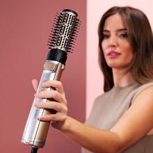 CeramicCare 5in1 AirBrush Gyro Elite – Cepillo de aire rotativo con 5 Cabezas. Seca, Riza, Moldea y Da Volumen. Función Rotativa Bidireccional. Revestimiento de Cerámica. Función Iónica. 1100W. Punta Fría. 3 Modos de Temperatura y Velocidad. Clips y peine de púas anchas