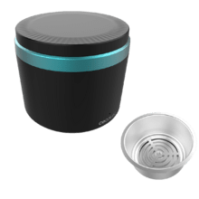 ToothCare Elite Clean Limpiador ultrasónico de férulas y dentaduras en solo 5 minutos con luz UV. Tiene un tanque de 200 ml. Seguro, eficiente y práctico, incluye pinzas para una extracción fácil.