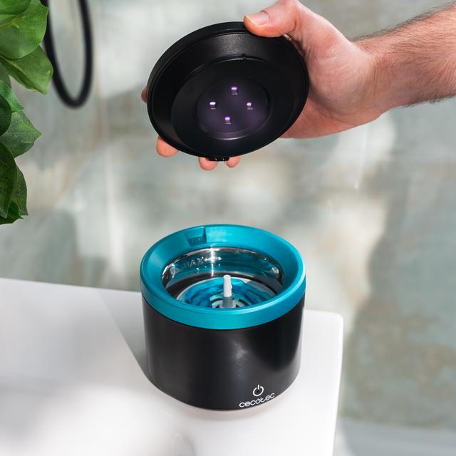 ToothCare Elite Clean Limpiador ultrasónico de férulas y dentaduras en solo 5 minutos con luz UV. Tiene un tanque de 200 ml. Seguro, eficiente y práctico, incluye pinzas para una extracción fácil.