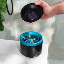 ToothCare Elite Clean Limpiador ultrasónico de férulas y dentaduras en solo 5 minutos con luz UV. Tiene un tanque de 200 ml. Seguro, eficiente y práctico, incluye pinzas para una extracción fácil.