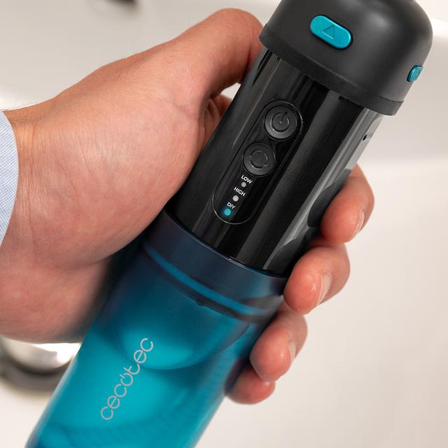 ToothCare Jet Clean Splash Irrigador compacto y ligero de viaje con 3 modos y hasta 8 intensidades, con 150 ml de capacidad y con 3 boquillas intercambiables.