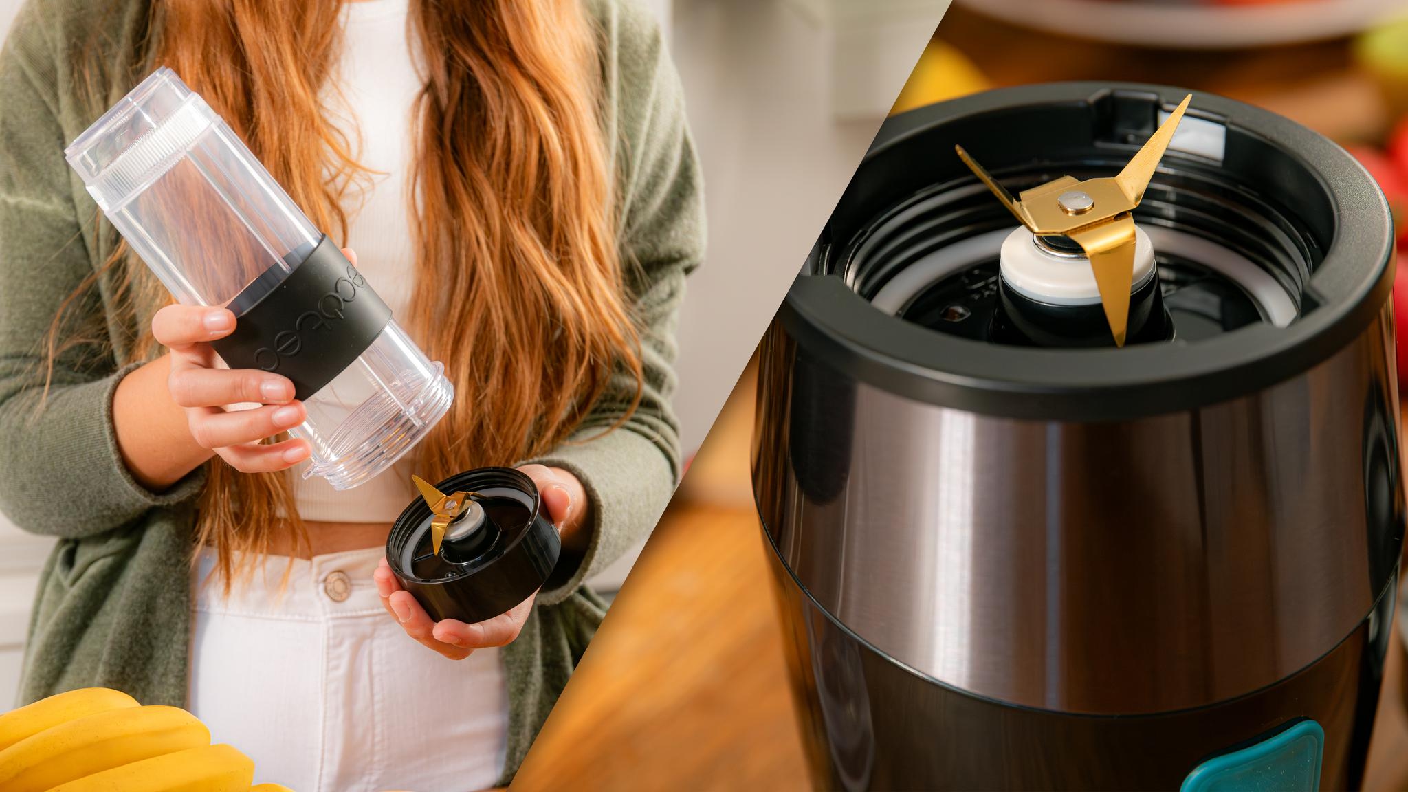 Cuchillas de 4 hojas de titanio desmontables