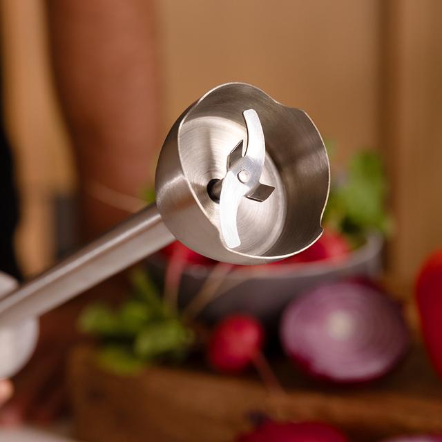 Power Pulsar 2300MAX Cream&Crush Milk frother Batidora de mano de 2300 W de máxima potencia, Tecnología Crossblades Con Cuchillas De 4 Hojas de Acero Inoxidable, Pie Xl Extralargo, Campana Antisalpicaduras Y Selector De Velocidad Con Función Turbo. Incluye Vaso De 700 Ml Con Tapa, Varillas Montaclaras Y Picadora Con Cuchilla Pica Hielo.