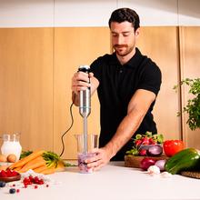 Power Pulsar 2300MAX Cream&Crush Milk frother Batidora de mano de 2300 W de máxima potencia, Tecnología Crossblades Con Cuchillas De 4 Hojas de Acero Inoxidable, Pie Xl Extralargo, Campana Antisalpicaduras Y Selector De Velocidad Con Función Turbo. Incluye Vaso De 700 Ml Con Tapa, Varillas Montaclaras Y Picadora Con Cuchilla Pica Hielo.