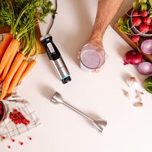 Power Pulsar 2300MAX Cream&Crush Milk frother Batidora de mano de 2300 W de máxima potencia, Tecnología Crossblades Con Cuchillas De 4 Hojas de Acero Inoxidable, Pie Xl Extralargo, Campana Antisalpicaduras Y Selector De Velocidad Con Función Turbo. Incluye Vaso De 700 Ml Con Tapa, Varillas Montaclaras Y Picadora Con Cuchilla Pica Hielo.