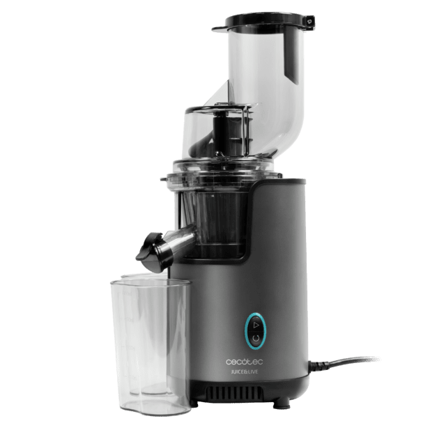 Juice&Live 2500 EasyClean brush Extracteur de jus de 200 W, filtre EasyClean facile à nettoyer et canal d’entrée XL pour fruits et légumes entiers.