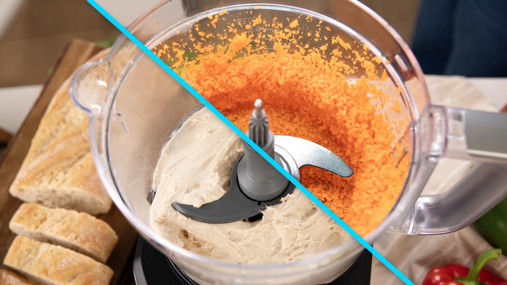 Il broie et coupe les aliments.