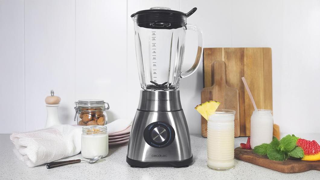 Triturado óptimo con 1800 W y 22000 rpm de velocidad.