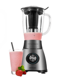 Power Black Titanium 2500MAX Spatula Batidora americana de vaso de 2500W de maxima potencia, con 6 hojas con recubrimiento de titanio negro y jarra termorresistente de 1,8 litros.