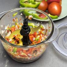 TitanGlass 1000 Spatula Tritatutto elettrico compatto con corpo in acciaio e lame con rivestimento in titanio