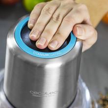 TitanGlass 1000 Spatula Tritatutto elettrico compatto con corpo in acciaio e lame con rivestimento in titanio