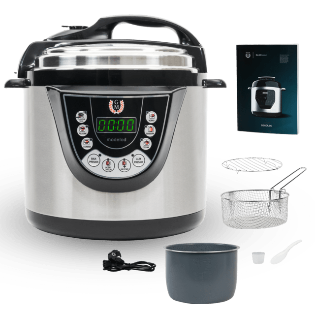 Olla GM D ESPATULA Olla programable 24 h, función freír, capacidad de 6 litros y 9 menús de cocina.