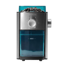 SteelMill 2000 Adjust max Moulin à café électrique et en acier inoxydable avec 150 W de puissance, 17 niveaux de mouture et capacité pour remplir 12 tasses de café.