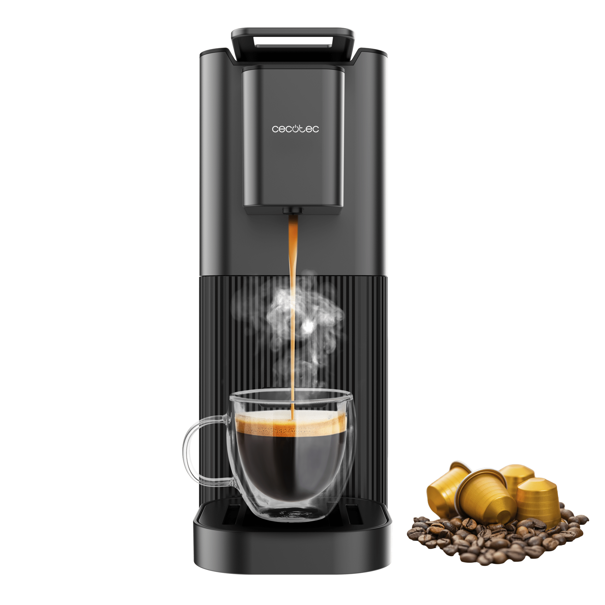 Power Caps 20 descaling tablets Sehr kompakte Kapselkaffeemaschine, kompatibel mit Nespresso-Kapseln.