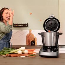 Mambo Touch Habana Pro Robot de cuisine avec Wi-Fi, 37 fonctions, TFT, APP pour la cuisson guidée et manuelle, système d’auto-nettoyage, accessoires OneClick, balance intégrée, bol en acier inoxydable et bol anti-adhésif Habana.