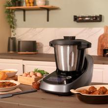 Mambo Touch Habana Pro Robot de cuisine avec Wi-Fi, 37 fonctions, TFT, APP pour la cuisson guidée et manuelle, système d’auto-nettoyage, accessoires OneClick, balance intégrée, bol en acier inoxydable et bol anti-adhésif Habana.