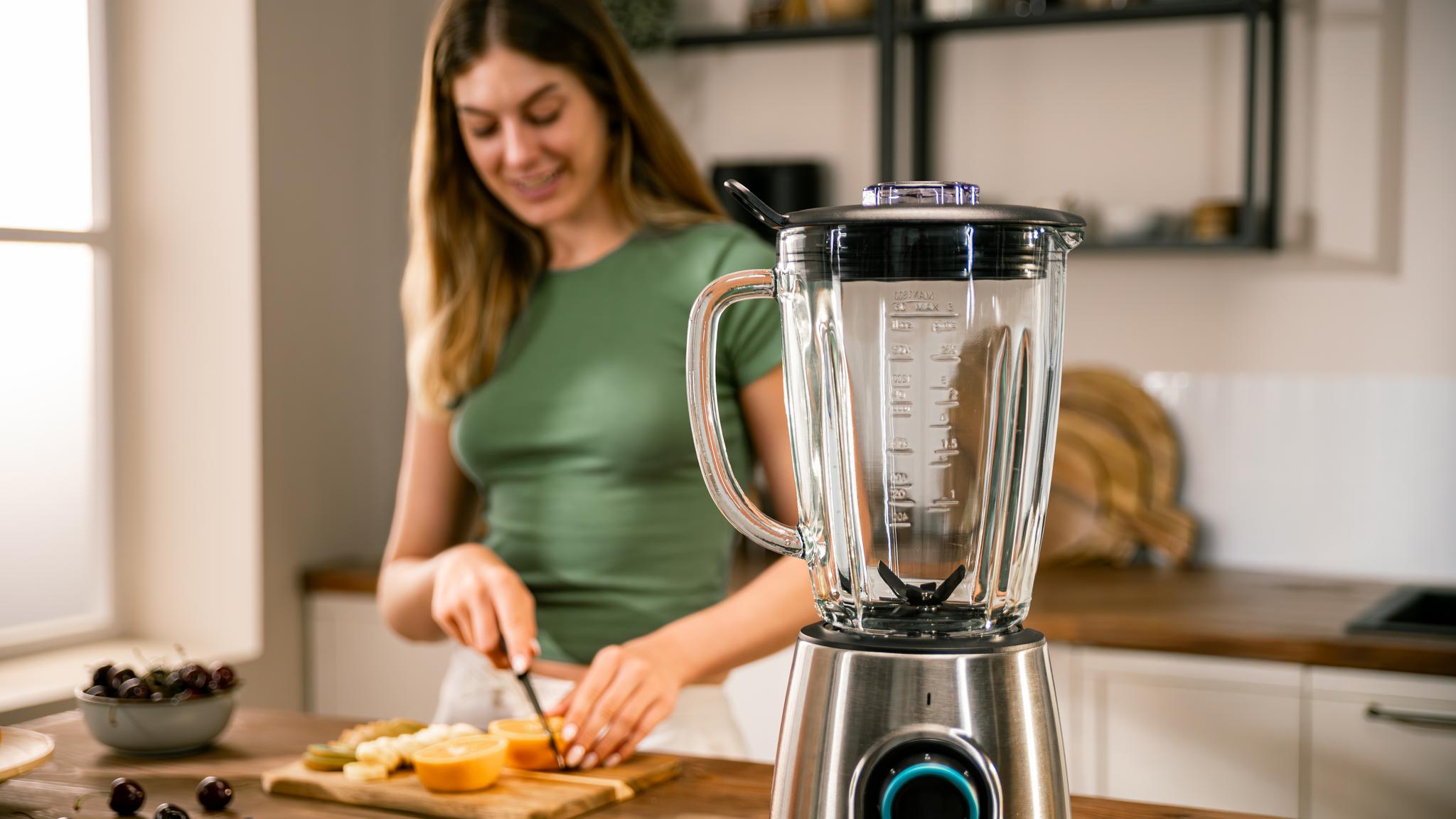 Jarra de vidrio fundido de 1,8 L.