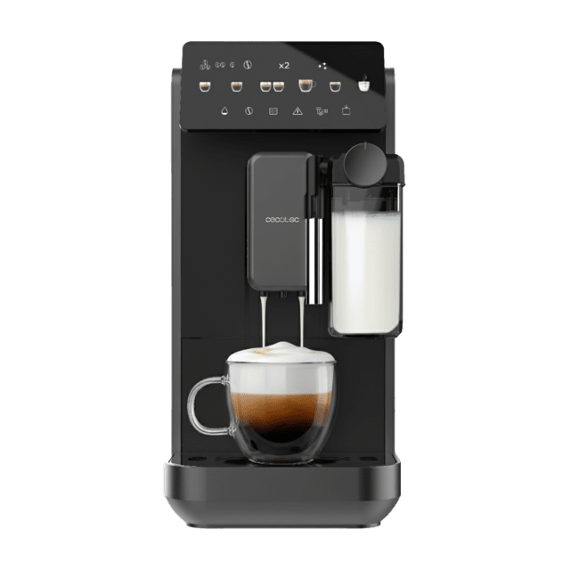 Cremmaet Lungo Latte Art Cafetera superautomática con depósito de leche y unidad de procesado de 20g.