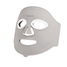 Máscara facial FaceCare LÜM Ice Champagne LED com 9 cores e funções, infravermelho, 448 pontos de luz e silicone de grau médico, IceTech, 210 minutos de autonomia.