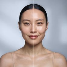 FaceCare LÜM Ice Champagne Mascara LED facial con 9 colores y funcionalidades, infrarrojos, 448 puntos de luz y silicona médica, IceTech, 210 mins de autonomía.