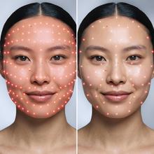 FaceCare LÜM Ice Champagne Mascara LED facial con 9 colores y funcionalidades, infrarrojos, 448 puntos de luz y silicona médica, IceTech, 210 mins de autonomía.