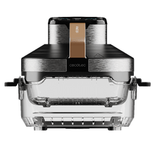 Cecofry&Glass Crunchy Pro Cecotec Freidora de Aire con Cesta de Cristal | Cesta de Cristal Resistente Sin Recubrimientos, Visión 360º del Cocinado, Panel Táctil Digital, Cocina Saludable Sin Aceite
