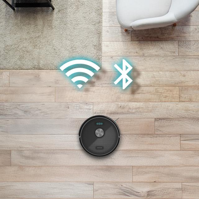 Conga M50 Tech Robot aspirador con Navegación láser APP y WiFi. 5000 Pa de presión de succión, 160 m2 de autonomía. Cepillo multifunción para todas las superficies.