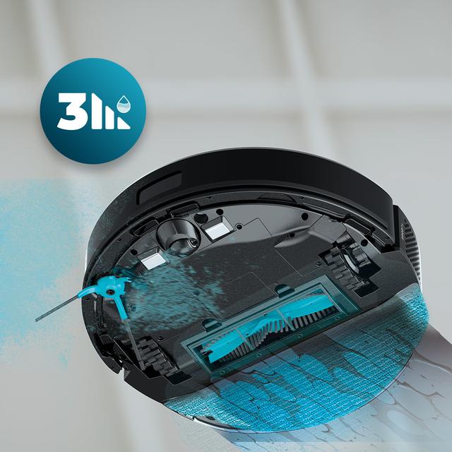 Conga M50 Tech Robot aspirador con Navegación láser APP y WiFi. 5000 Pa de presión de succión, 160 m2 de autonomía. Cepillo multifunción para todas las superficies.