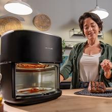 Cecofry&Grill 6500 Freidora de aire con doble resistencia para dorado perfecto y sabor de parrilla en carnes, capacidad de 6,5 litros y potencia de 2200 W para platos saludables.